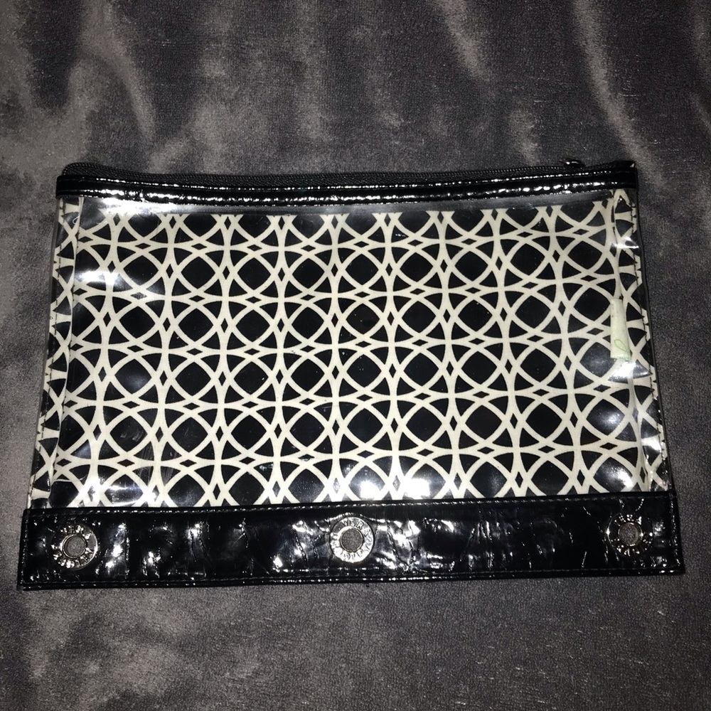 Vera Bradley Night & Day 3-Ring Clear Pencil Case